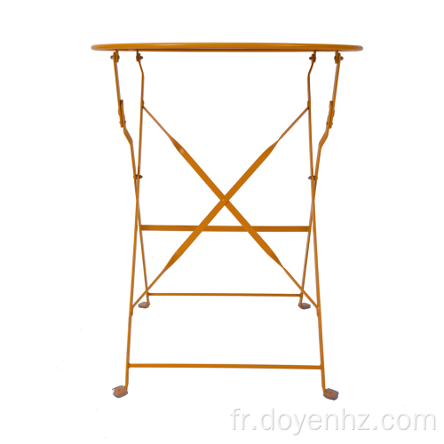 Table ronde pliante en métal 60cm